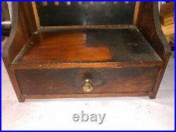 MACHINIST LATHE MILL RARE Moore Tools Advertising Jig Bore Tool Wood Case