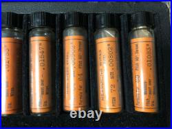 MACHINIST LATHE MILL Set of Van Keuren Measuring Wire Set in Case GrnCb