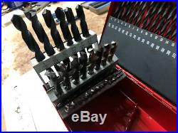MACHINIST LATHE MILL Snap On Tools 115 Piece Drill Set in Metal Case NICE