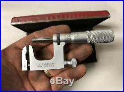 MACHINIST LATHE MILL Starrett 220 Anvil Pin Micrometer Gage & Anvils GrnCb