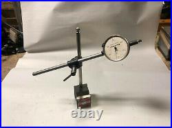 MACHINIST LATHE MILL Starrett Magnetic Base with Brown Sharpe Indocator Gage Grn