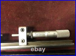 MACHINIST LATHE MILL Starrett Micrometer Gage on Precision Set Up Fixture StCst