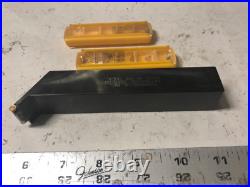 MACHINIST LATHE MILL Unusual Kennemetal Carbide Insert Lathe Cutting Tool OkCb