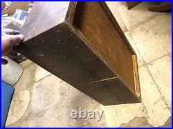 MACHINIST LATHE MILL Vintage Machinist Tool Box Oak Riser Platform BsmnT