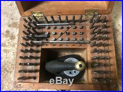 MACHINIST LATHE MILL Watchmaker Bayside Staking Set in Wood Case ShX