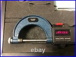 MACHINIST LATHE Mill Moore & Wright Electronic Micrometer Gage Micro 2000 OfCe