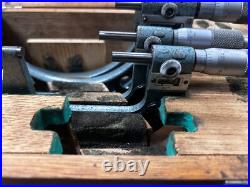 MACHINIST LATHE Partial Set Mitutoyo Rolling Digital Carbide Faces Micrometers