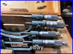 MACHINIST LATHE Partial Set Mitutoyo Rolling Digital Carbide Faces Micrometers