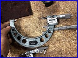 MACHINIST LATHE Partial Set Mitutoyo Rolling Digital Carbide Faces Micrometers