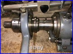 MACHINIST LATHE Schaublin Lathe Head Stock with V Belt & with Collet Closer