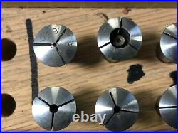 MACHINIST LATHE TOOLS MILL Machinist Lot of 8 MM Schaublin Collets OfCe Lt f