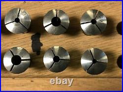 MACHINIST LATHE TOOLS MILL Machinist Lot of 8 MM Schaublin Collets OfCe Lt h