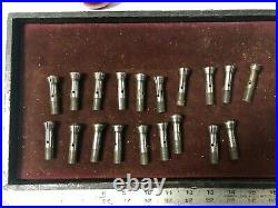 MACHINIST LATHE TOOLS MILL Machinist Lot of Micro Jewelers Collets DsK