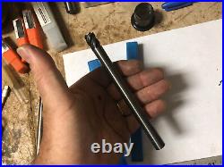 `MACHINIST LATHE TOOL MILL 2 Long Shank Solid Carbide End Mills SHARP DrN P