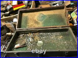 MACHINIST LATHE TOOL MILL Antique Oak Machinist Tool Box BsmnT
