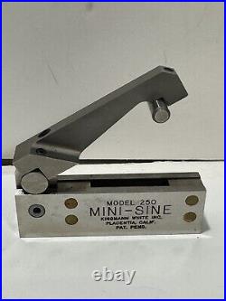 MACHINIST LATHE TOOL MILL Kingman White Model No 250 Mini Sine W Manual in Box