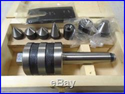 MACHINIST LATHE TOOL MILL Machinist Live Center Set with Inserts in Case