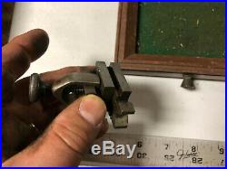 MACHINIST LATHE TOOL MILL. RARE Micro Unusual Jewelers V Block and Clamp ShK
