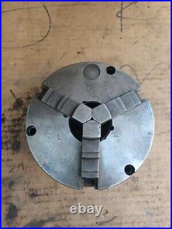 MACHINIST LATHE TOOL MILL made in England 6 3 Jaw Lathe Chuck PLAIN BACK