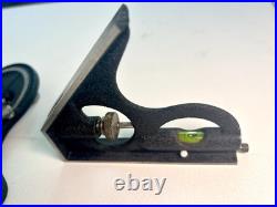 MACHINIST MILL LATHE 24 Brown & Sharpe 4pc. Combination Square Ruler Lvl. 1925