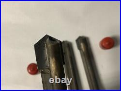 MACHINIST MILL LATHE Lot of 3 Large Carbide Tip Machinist Drills StgCst