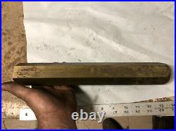 MACHINIST MILL LATHE MILL Large Heavy Brass Hex Rod Stock 1 3/4 by 12 3/4 Long