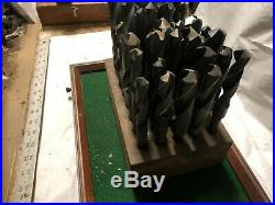MACHINIST MILL LATHE MILL Lot of Machinist Drills in Stand Ofce