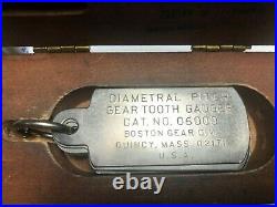 MACHINIST MILL LATHE Machinist Boston Gear Gage Gauge Diametral Pitch (591)