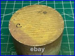 MACHINIST OfCe C LATHE MILL Brass Round Stock 3 1/8 Long by 4 1/2 Diameter