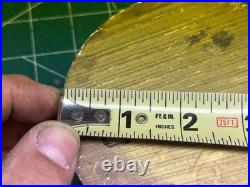 MACHINIST OfCe C LATHE MILL Brass Round Stock 3 1/8 Long by 4 1/2 Diameter