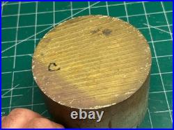 MACHINIST OfCe C LATHE MILL Brass Round Stock 3 1/8 Long by 4 1/2 Diameter