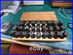 MACHINIST OfCe LATHE MILL YOUNG BROS STAMP WORKS, Letters, 1/2 inch, HEAVY DUTY