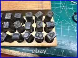 MACHINIST OfCe LATHE MILL YOUNG BROS STAMP WORKS, Letters, 1/2 inch, HEAVY DUTY