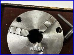 MACHINIST OfCe LATHE TOOL MILL 6 1/4 3 Jaw Lathe Chuck 1 5/8 Center