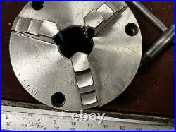 MACHINIST OfCe LATHE TOOL MILL 6 1/4 3 Jaw Lathe Chuck 1 5/8 Center