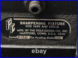 MACHINIST OfCe LATHE TOOL MILL Poly-Choke #101 Drill Tap Sharpener Fixture MACHINIST OfCe LATHE TOOL MILL Poly-Choke #101 Drill Tap Sharpener Fixture