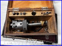 MACHINIST OfCe TOOLS LATHE MILL Enco Adjustable Boring Head in Wood Case MACHINIST OfCe TOOLS LATHE MILL Enco Adjustable Boring Head in Wood Case
