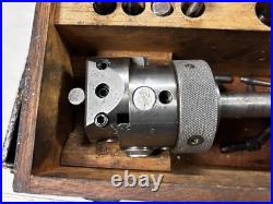 MACHINIST OfCe TOOLS LATHE MILL Enco Adjustable Boring Head in Wood Case MACHINIST OfCe TOOLS LATHE MILL Enco Adjustable Boring Head in Wood Case