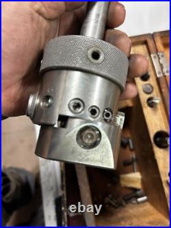 MACHINIST OfCe TOOLS LATHE MILL Enco Adjustable Boring Head in Wood Case MACHINIST OfCe TOOLS LATHE MILL Enco Adjustable Boring Head in Wood Case