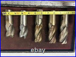 MACHINIST OfCe TOOLS LATHE MILL Machinist Lot of Very Sharp Roughing End Mills