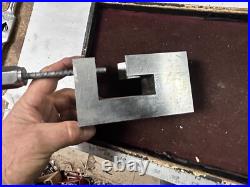 MACHINIST OfCe TOOLS LATHE MILL Unusual Precision Ground V Block Vise Fixture MACHINIST OfCe TOOLS LATHE MILL Unusual Precision Ground V Block Vise Fixture