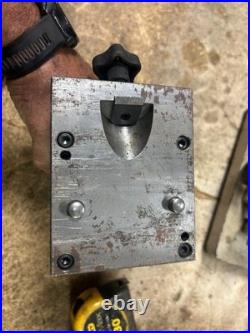 MACHINIST OfCe TOOLS LATHE MILL Unusual Very Tall V Block Fixture