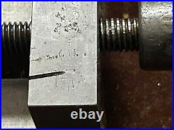 MACHINIST OfCe TOOL LATHE MILL Jos Fakes 2 3/8 Precision Vise