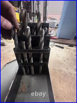 MACHINIST OfCe TOOL LATHE MILL Large Taper Shank Drill Index with Drills