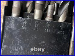 MACHINIST OfCe TOOL LATHE MILL Large Taper Shank Drill Index with Drills