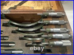 MACHINIST OfCe TOOL LATHE MILL Mitutoyo 1 to 6 Micrometer Set 103 907