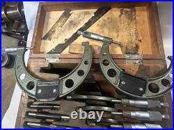 MACHINIST OfCe TOOL LATHE MILL Mitutoyo 1 to 6 Micrometer Set 103 907
