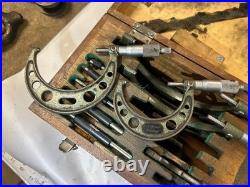 MACHINIST OfCe TOOL LATHE MILL Mitutoyo 1 to 6 Micrometer Set 103 907