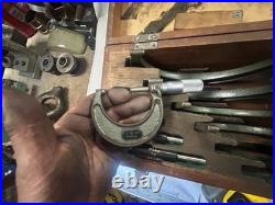 MACHINIST OfCe TOOL LATHE MILL Mitutoyo 1 to 6 Micrometer Set 103 907