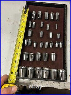 MACHINIST SgCst TOOL LATHE MILL Lot of Various Size Spring Collets Various Sizes